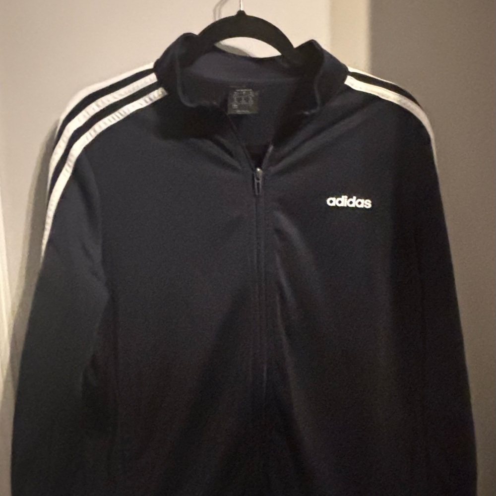 Adidas Navy Blue Jacket Youth XL